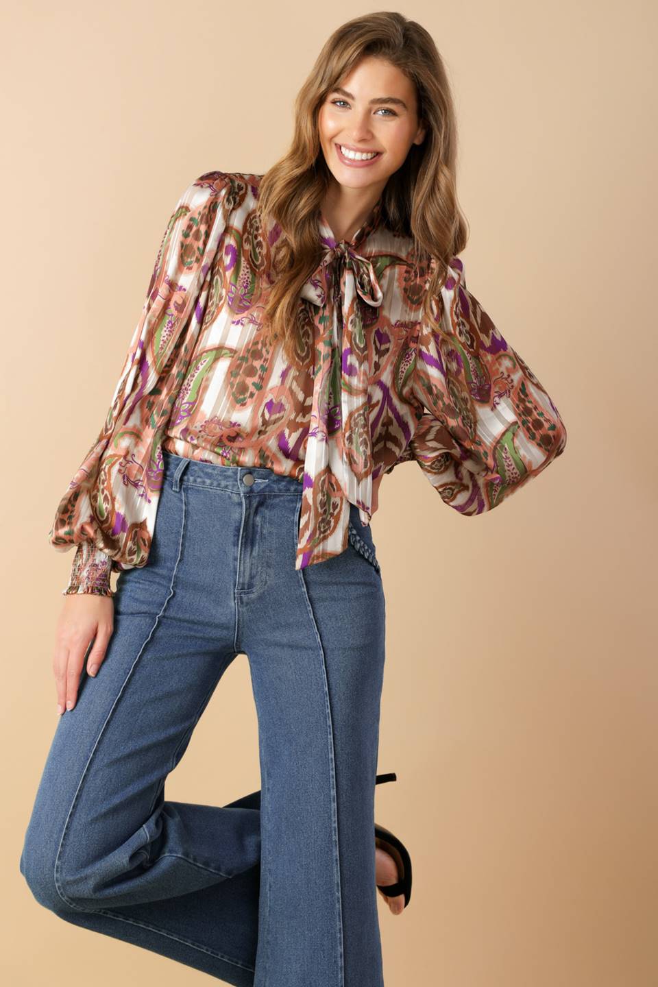 TRY AND TRY AGAIN WOVEN TOP Flying Tomato